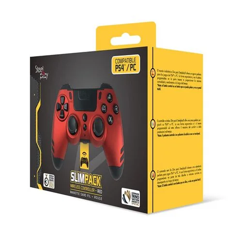 Mando inalámbrico Steelplay Rojo PS4