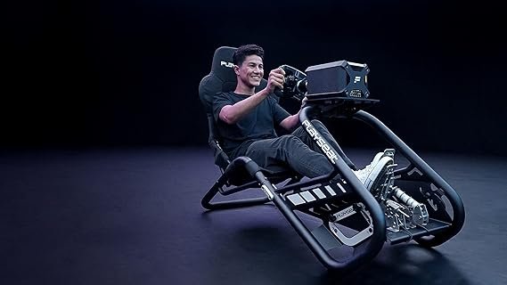 Simulador de Cockpit, Suporte para Volante para Simulador de Corridas com Alto-falantes Estéreo 3D MDUG (vinho vermelho)