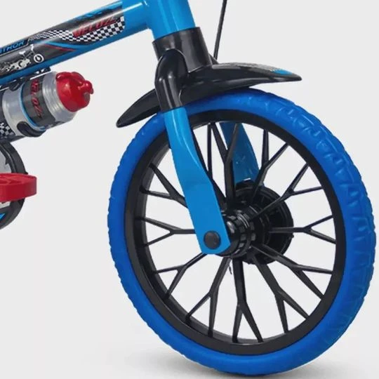 Bicicleta Infantil Bike 3 a 5 Anos Nathor Aro 12 Masculina Menino - Veloz Azul