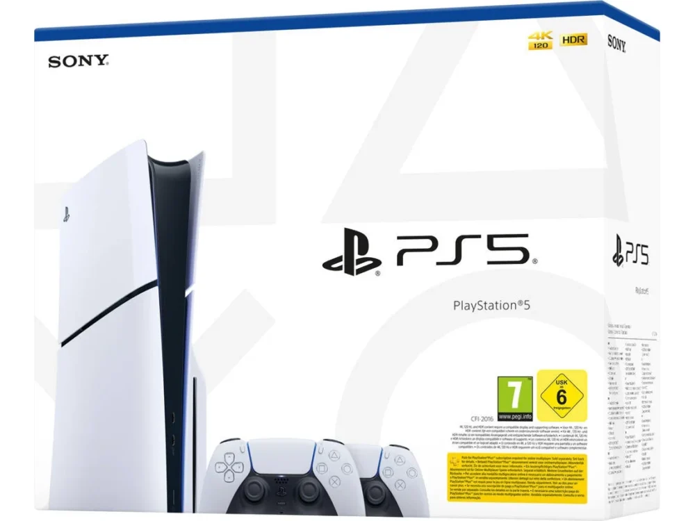 Consola PS5 Standard + 2 Comandos Dualsense (Branco)