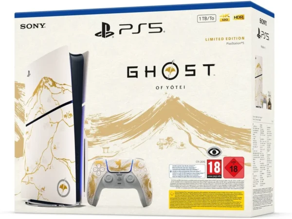 Bundle Consola PS5 + Jogo Ghost of Yōtei Edição Limitada Gold (Código de Descarga na Caixa)
