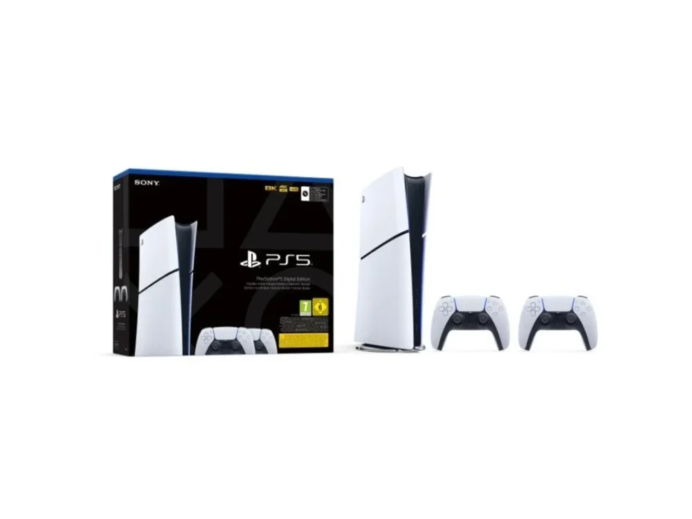 Consola PS5 Digital + 2 Comandos Dualsense (Branco)