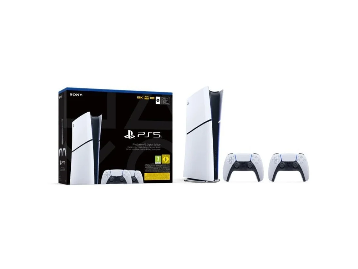 Consola PS5 Digital + 2 Comandos Dualsense
